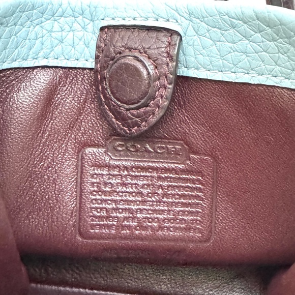 Coach Glovetanned Pebble Leather Colorblock Mini Tote Bag - Picture 7 of 10